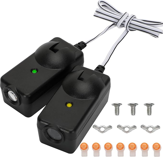 2025 Upgrade 41A5034 Safety Sensor Kit Compatible with Liftmaster Chamberlain Sears Craftsman Garage Door Opener Made After 1997, Replace G801CB-P (10 Years Warranty)
