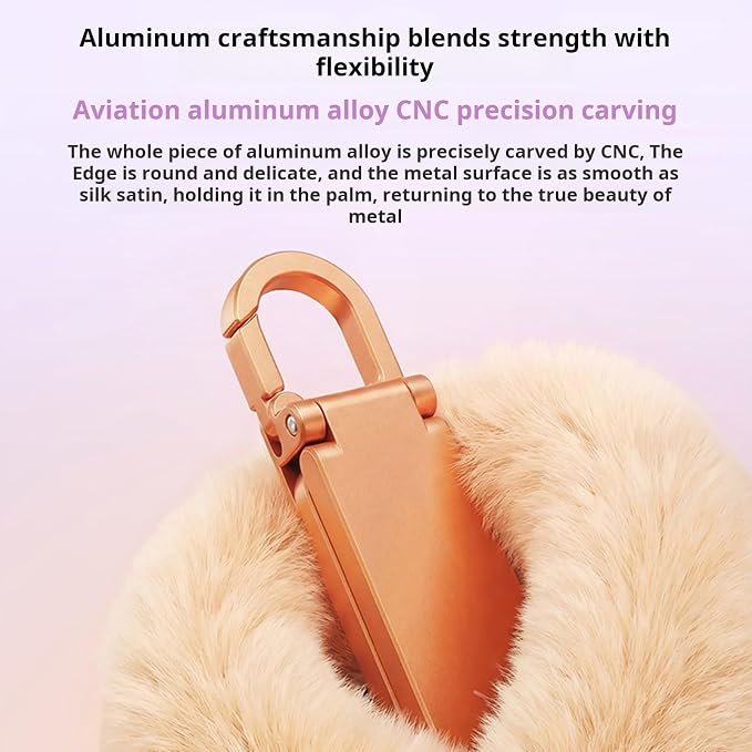 Aluminum Keychain Phone Stand Foldable and Portable with Full Rotation for Stable Hands Complimentary Viewing Multi Phone Mount