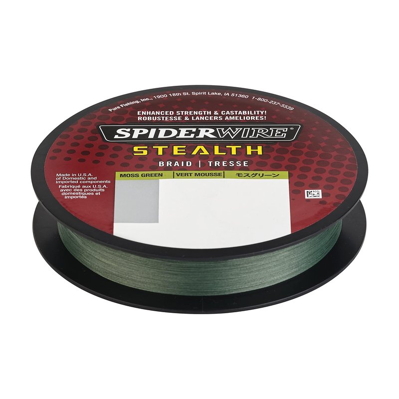 Spiderwire Berkley FireLine® Superline, Moss Green/Clear, 15lb | 6.8kg, 125yd | 114m Fishing Line, Suitable for Freshwater Environments