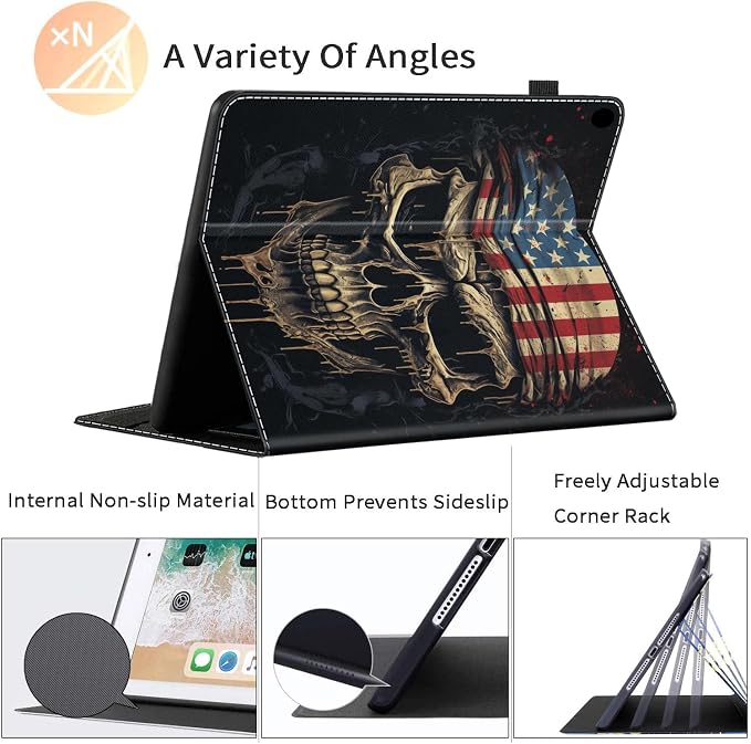 Case for All-New Amazon Kindle Fire HD 8 &amp 8 Plus Tablet (12th Generation/10th Generation 2022/2020 Release) 8 Durable Shockproof Protective Cover，Pug Weightlifting