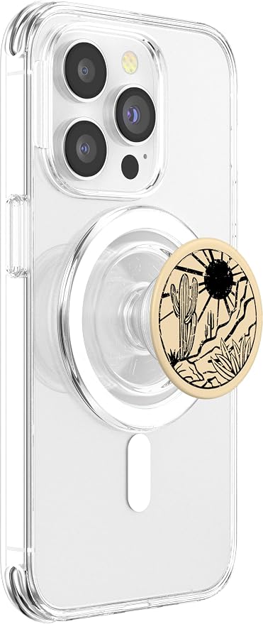 Desert Landscape Arizona Sunset Cactus Plants Artwork PopSockets Standard PopGrip