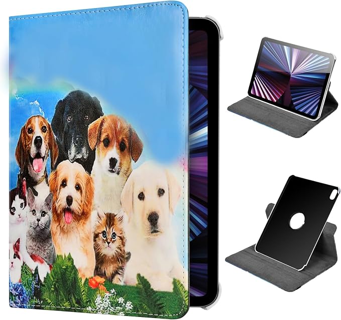 Case for ipad pro 12.9 inch 2nd &amp 1st Generation Old Model 2017/2015 MP6G2LL/A MQDA2LL/A MPLL2LL/A ML0F2LL/A ML3K2LL/A ML0N2LL/A ML0R2LL/A with Rotating Stand Auto Sleep/Wake (Blue)