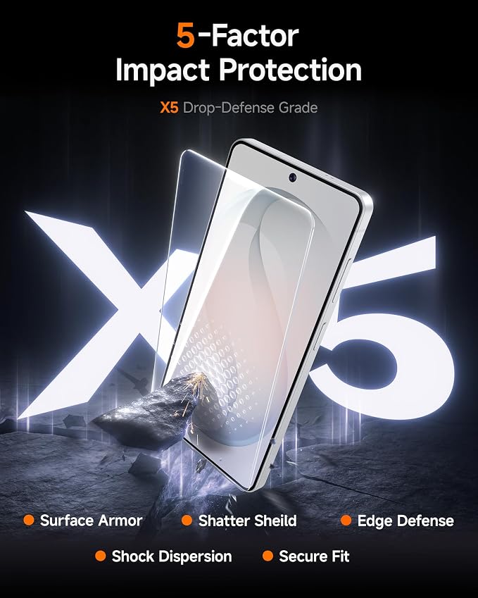 SMARTDEVIL [3 Pack for Samsung Galaxy S24 Screen Protector Finger Print Reader Compatible Fast &amp Easy Installation Clear 9H Tempered Glass Film Alignment Frame [Dust-Free &amp Bubble-Free]
