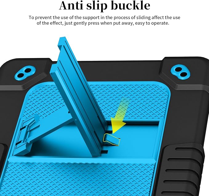 Tablet Case for Lenovo Tab One (TB305FU) 8.7 inch Shockproof Cover | with Tempered Glass Screen Protector &amp Strap &amp Kickstand for Lenovo Tab K9 8.7 inch 2025 (Model: TB305FU) (Black+2Pcs)