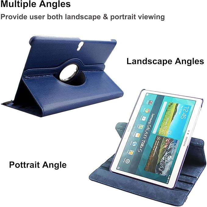 Case for Samsung Galaxy Note 10.1 inch 2012 (GT-N8000 N8010 N8013)360 Degree Rotating Stand Case Full Protective Coverwith Stylus PenScreen Film (Black)