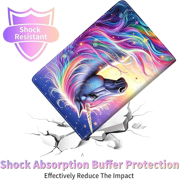 Case for New iPad (A16) 11th Generation 11 Inch 2025for iPad 10th Generation 2022 10.9 Inch Multi-Angle Stand Smart Cover Shockproof with Auto Wake/Sleep Baby Dragon