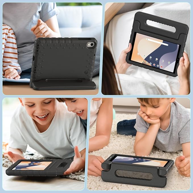 Kids Case for Onn 8 inch Tablet Case Gen 4 2024 (Model:100135923) | Foldable handle highly durable odorless and easy to install suitable for children's learning and play.