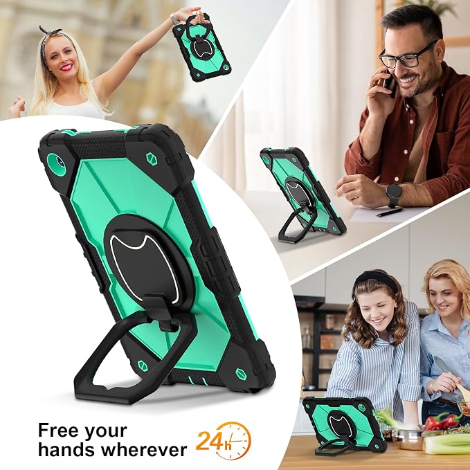 Dteck Case for Samsung Galaxy Tab A 8.0 (2015) Tablet SM-T350/355/357 Case 8 Inch PU Leather Lightweight Folio Case with Card Slots/Stand Features Cute Cartoon Protective Cover Purple Butterfly