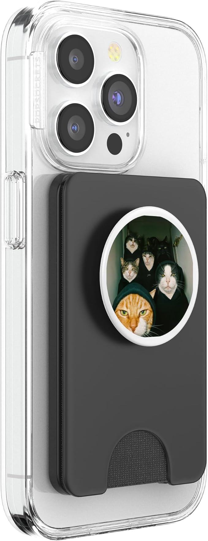 Cat Gang Hoodie Photo Illustration Print PopSockets PopGrip for MagSafe