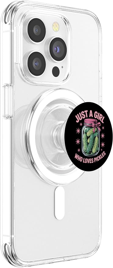 Pickle Dill Pickling Just A Girl Who Loves Pickles PopSockets PopGrip for MagSafe