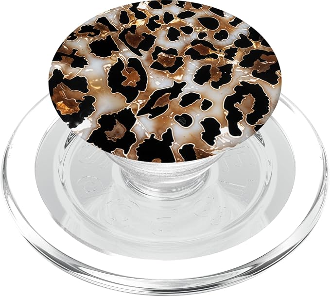Leopard Drawing Illustration Cheetah Print Pattern PopSockets Adhesive PopGrip