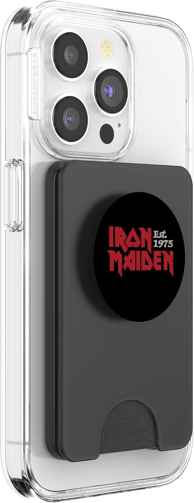 Iron Maiden Logos On Black PopSockets PopGrip for MagSafe