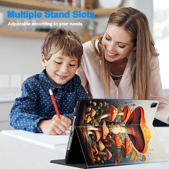 Case for iPad Pro 11 Inch 2022/2021/2020 (4th/3rd/2nd Gen) for iPad Air 5th / 4th Generation 10.9 Inch (2022/2020) Durable Shockproof Protective Cover，Black Woman Queen Afro Design