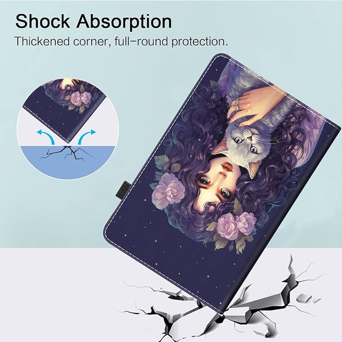 Case for All-New Amazon Fire Max 11 Tablet (13th Generation 2023 Release) Multi-Angle Stand Smart Protective Cover with Auto Wake/Sleep Flamingo