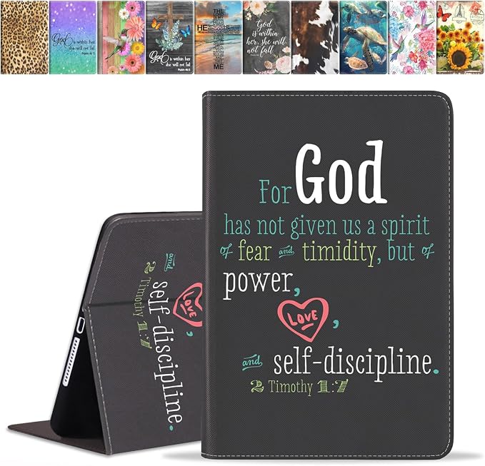 Case for iPad (A16) 11th Generation 11 Inch 2025 iPad 10th Generation 10.9 Inch 2022 Premium PU Leather Stand Folio Cover with Auto Sleep/Wake American Flag Sunflower and Cow
