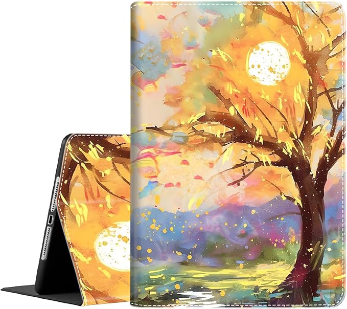 Case for iPad 9th/8th/7th Generation 2021/2020/2019 iPad 10.2 Inch Also Fit iPad Air 3th Gen 2019/iPad Pro 10.5 inch，Standing Cover with Auto Sleep/WakeCute Black Cat