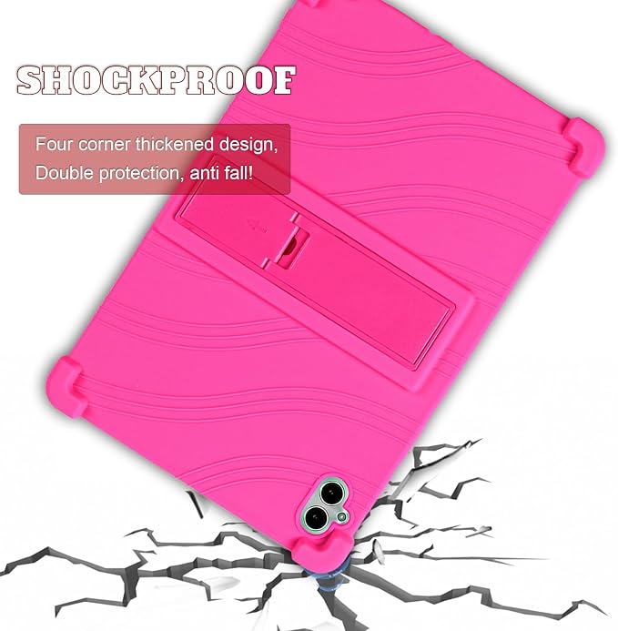 ATOOZ for Boost Celero 5G Tablet Case 10.95 Inch 2025Soft Silicone Shockproof Kids Case for Celero 5G Tablet 11 Inch with PC Stand (Black)