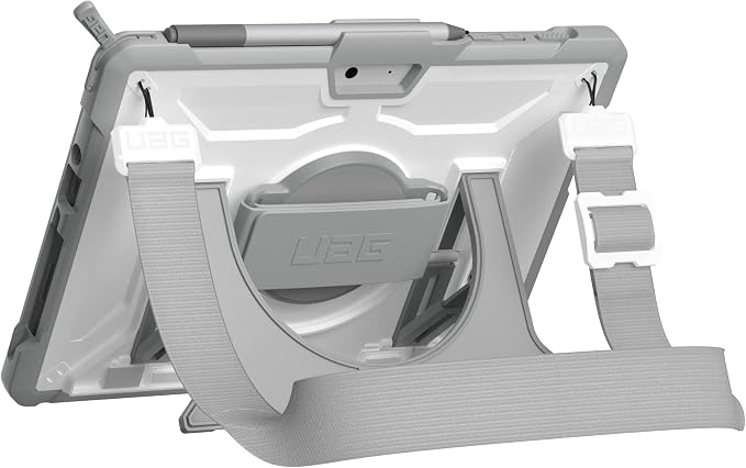 URBAN ARMOR GEAR UAG Microsoft Surface Go 4 / Surface Go 3 / Surface Go 2 / Surface Go Case [10.5-inch Screen] w/Hand Strap Outback Feather-Light Rugged Military Drop Tested Cover Black