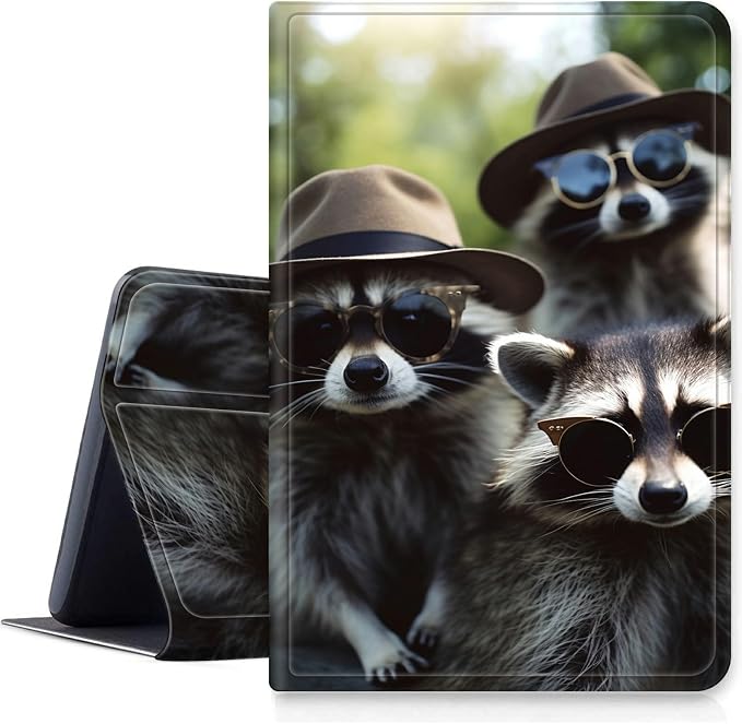 Case for Fire 7 Tablet &amp Fire 7 Kids (12th Gen 2022 Release) - Slim PU Leather Protective Smart Cover with Auto Sleep/Wake &amp Multi-Angle StandBlue Dandelion