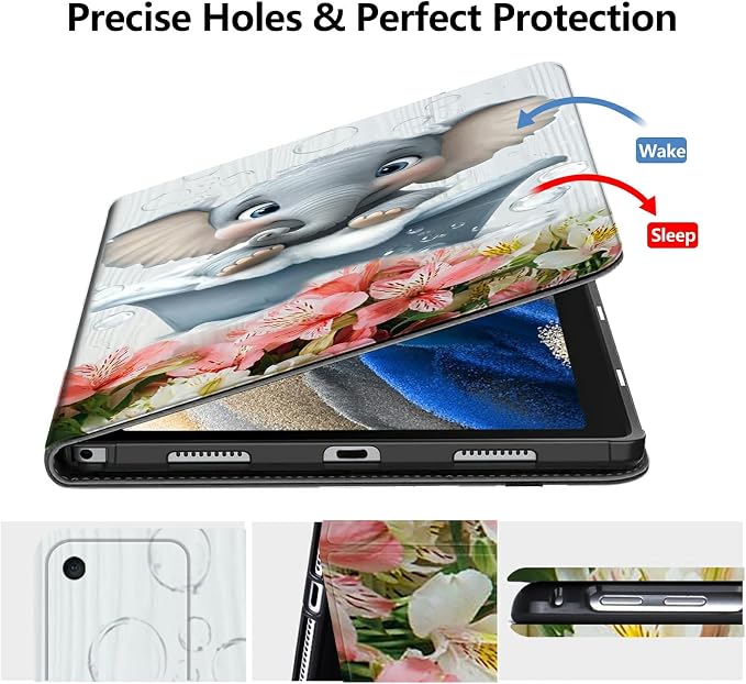 Case for Amazon Fire 7 Tablet 2019/2017 Release 9th/7th Generation PU Leather Smart Protective Cover with Auto Sleep/Wake for Fire 7 2019Beautiful Sunset