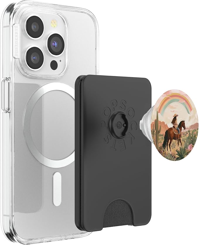 Aesthetic Western Cowgirl Riding Horse Vintage Country Theme PopSockets Adhesive PopGrip