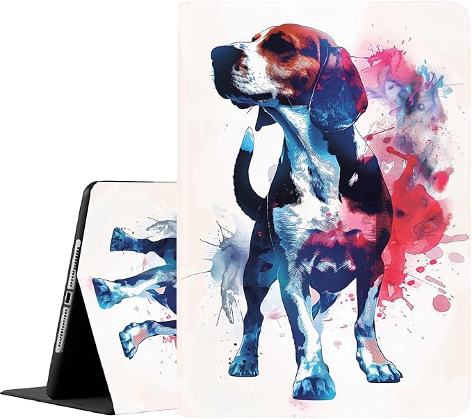 Case for iPad (A16) 11th Generation 11 Inch (2025) for iPad 10th Generation 10.9 Inch (2022) Slim Folding Stand Cover with Auto Wake/Sleep Corgi Dog Eating Ramen 2