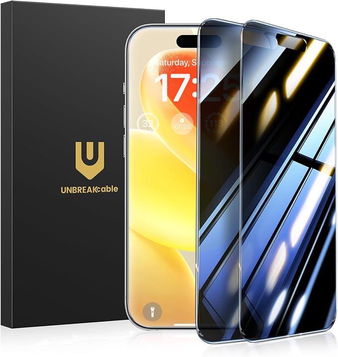 UNBREAKcable 2 Pack Privacy Screen Protector for iPhone 11 Pro Max/Xs Max Shatterproof Tempered Glass [True 28°Anti Spy] [9H Hardness] [Easy Installation] Protector for Apple 6.5