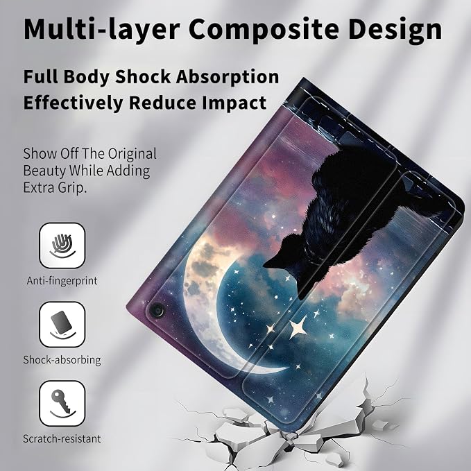 Case for All-New Amazon Kindle Fire HD 10 &amp 10 Plus 11th Generation 2021 Release 10.1 inchSlim Folding Stand Cover with Auto Wake/SleepAmerican Girls