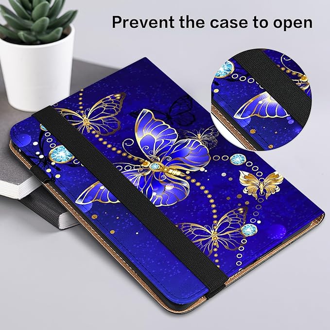 Case for iPad (A16) 11th Generation 11 Inch 2025 iPad 10th Generation 10.9 inch 2022 Auto Wake/Sleep Pencil Holder Flip Wallet Leather Cover Bicolor Marble