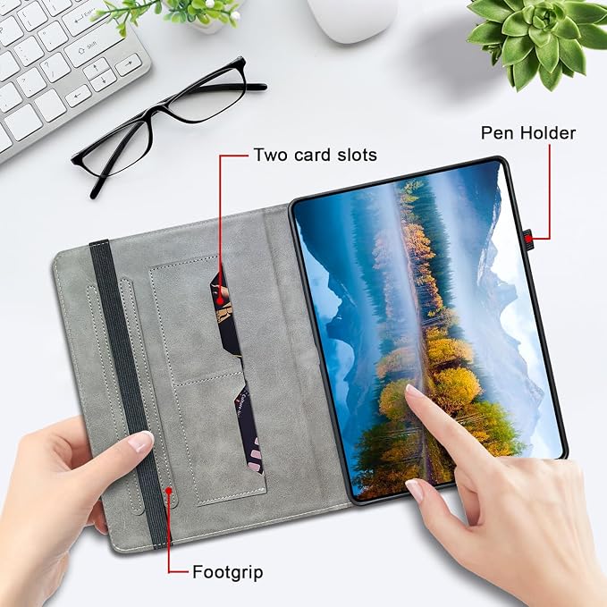Dteck 10.5 Inch Case for iPad Air 2019 (3rd Generation A2152 A2123 A2153) / iPad Pro 2017 (A1701 A1709) Tablet- Smart Stand Wallet Folio Cover Case with Auto Sleep Wake/Stylus Pen (Purple Butterfly)