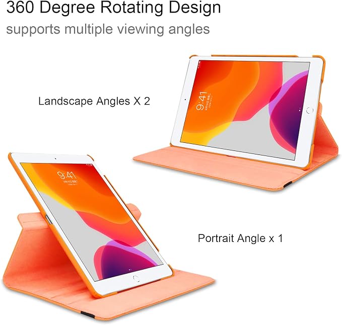 for iPad mini 1/2/3 Case Cover 7.9” – 360° Rotating Stand with Auto Sleep/Wake