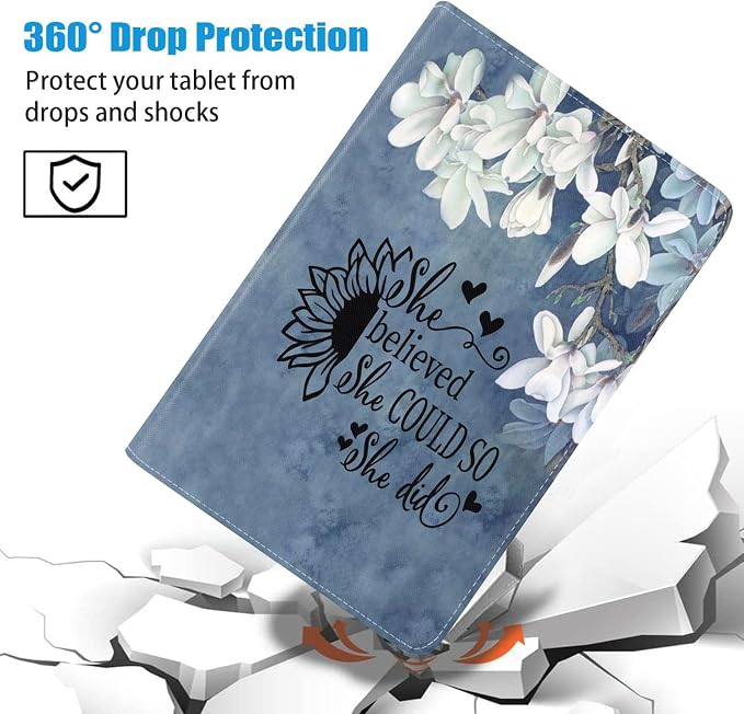 Case for Samsung Galaxy Tab S5e 10.5 inch 2019 Tablet [SM-T720/T725/T727] Slim PU Leather Case Adjustable Stand with Auto Wake/Sleep - Bible Verse Proverbs 31:25
