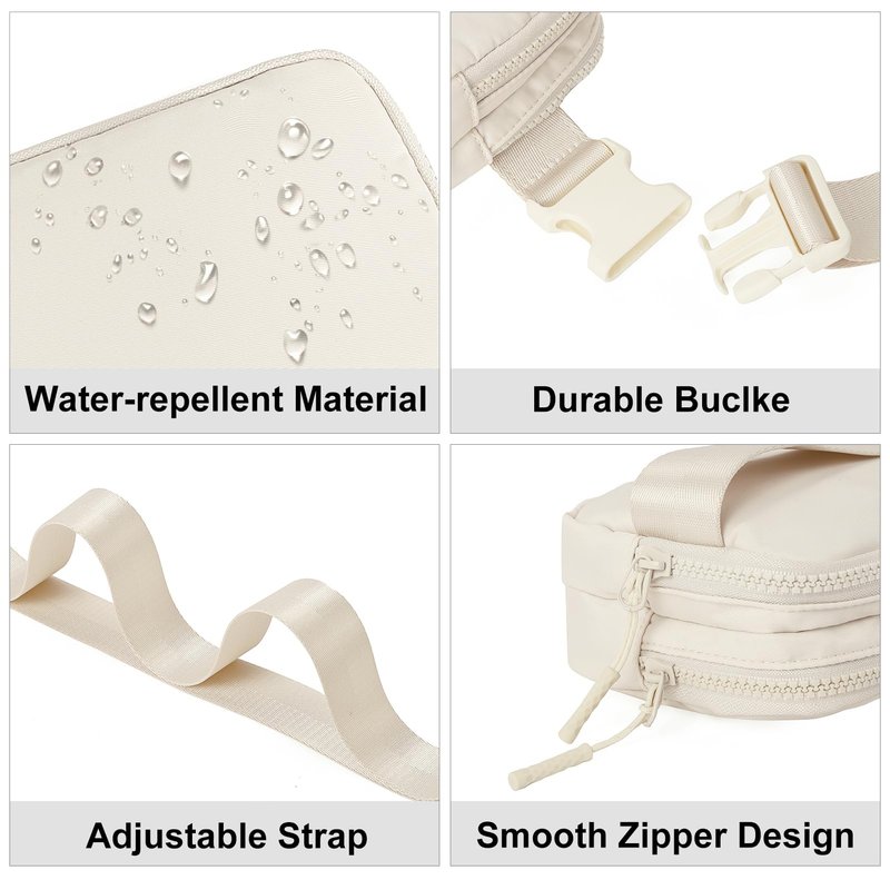 CLUCI Small Belt Bag for Women, Crossbody Everywhere Waist Packs Trendy, Women's Fanny Pack with Adjustable Strap