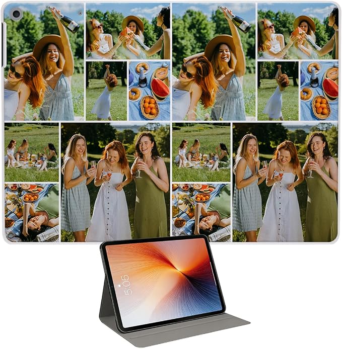 Custom Case for iPad Air 3rd Generation 2019 / iPad Pro 2017 10.5 inch Personalized Customized Picture Logo Text Name PU Leather Tablet Cover Premium Folio Flip Stand Case Auto Wake/Sleep