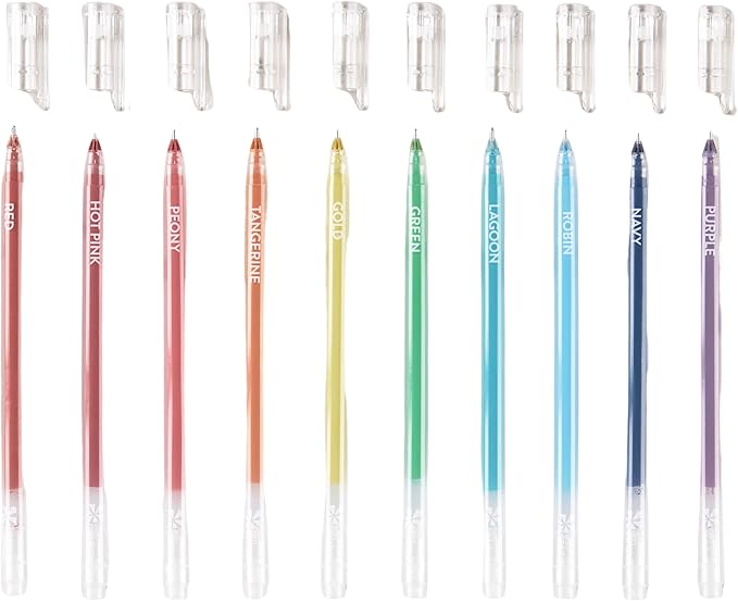 Erin Condren Essentials Colorful Gel Pen 10-pack | Colorful Gel Pens | Perfect for Writing and Color-Coding