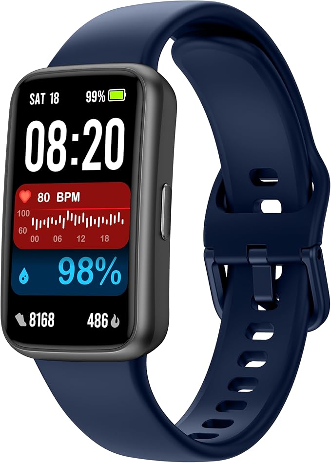 Enfit Fitness Trackers,Smart Watch with 1.47"Color Screen,100+Sport Modes Fitness Watch with Heart Rate Sleep Monitor, Pedometer Step Counter Watch, 3TAM Waterproof Activity Trackers for Women Men,BU