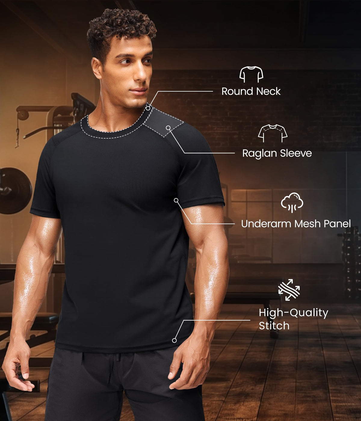 Junlan Sauna Shirt for Men Waist Trainer Vest Gym Top for Running Training