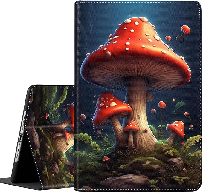 Case for Galaxy Tab A9 Plus ， Auto Sleep/Wake Multi-Angle Viewing Slim Folio Stand Cover for Samsung Galaxy Tab A9+/A9 Plus 11 Inch 2023 (SM-X210/X216/X218) Magic Mushrooms Fungus