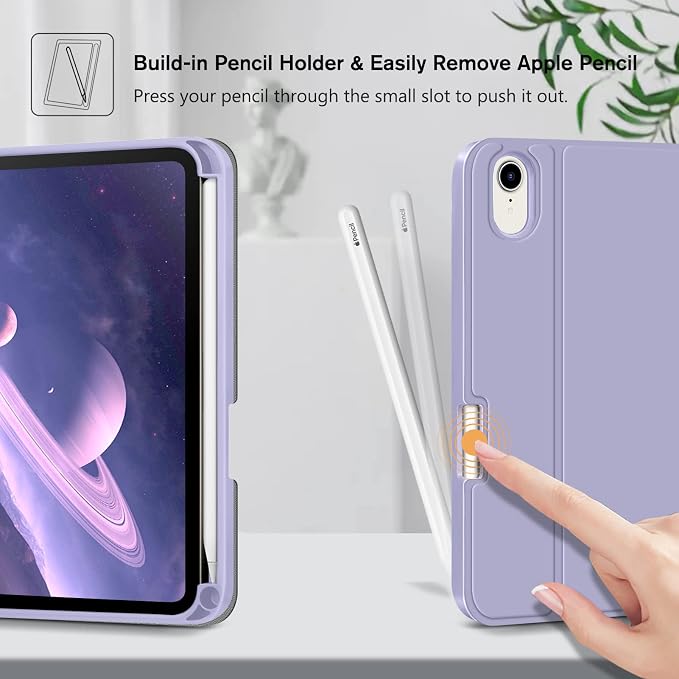 FINTIE Keyboard Case for iPad mini 7th Generation (A17 Pro) / mini 6 8.3 | Detachable Magnetic Bluetooth Keyboard Soft TPU Cover Multi-Angle Viewing Pencil Holder Backlight/Fantasy Ombre