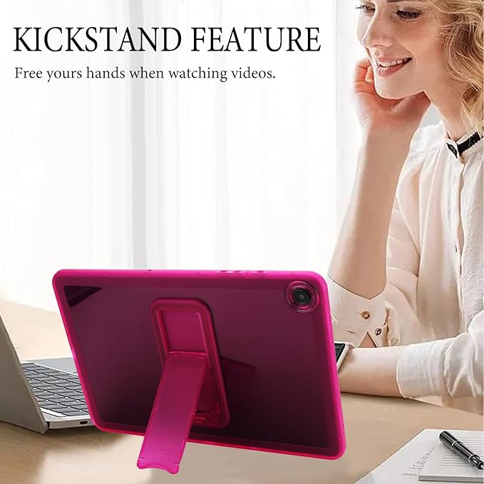 Dteck Case for Samsung Galaxy Tab A 8.0 (2015) Tablet SM-T350/355/357 Case 8 Inch PU Leather Lightweight Folio Case with Card Slots/Stand Features Cute Cartoon Protective Cover Purple Butterfly