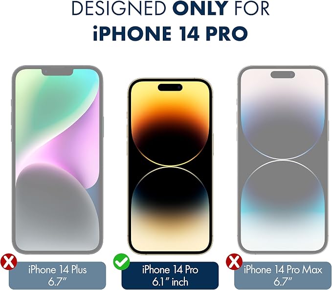 ArmorSuit 2 Pack Screen Protector Designed for iPhone 14 Pro 6.1-Inch MilitaryShield Max Coverage HD Clear Film - Made in USA