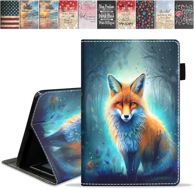 Case for Amazon Fire HD 10 Tablet (9th/7th Generation 2019/2017 Release) Slim PU Leather Cover with Card Slot &amp Auto Wake/Sleep for Fire 10.1 Tablet African American Girl