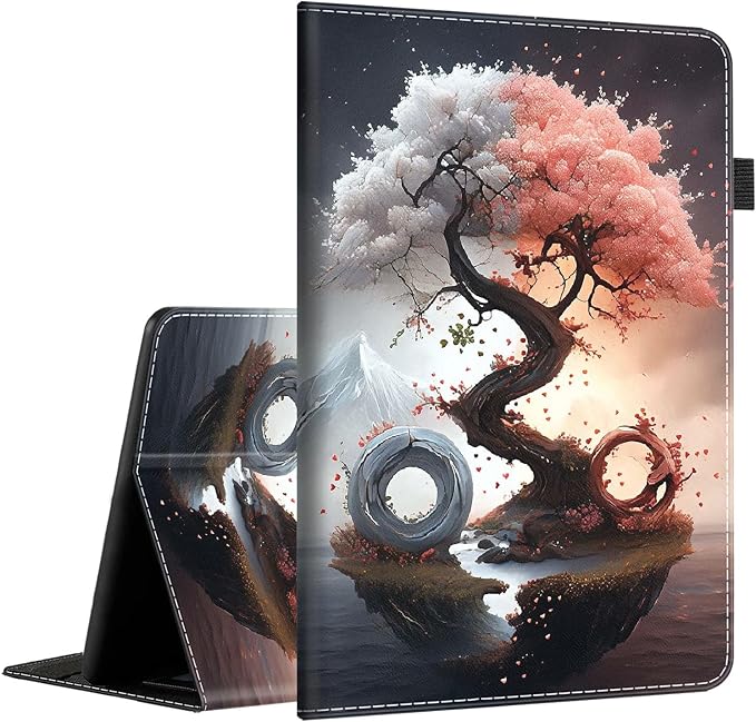 Case for Amazon Kindle Fire Max 11 Case (13th Gen 2023 Release) 11，Slim Fit Foldable Standing Cover Case with Auto Sleep/Wake for Fire 11 Max Tablet，Skull and Fire