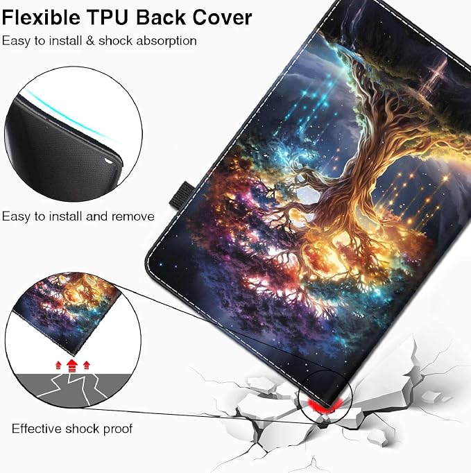 Case for Amazon Kindle Fire Max 11 Tablet (13th Generation 2023 Release) - Slim Fit Standing Cover with Auto Sleep/Wake for All-New Fire 11 Max Tablet，Enchanted Forest 2
