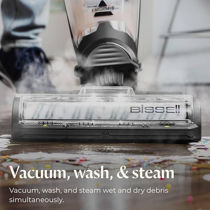 BISSELL® CrossWave® HydroSteam™ Deluxe Wet Dry Vac, Multi-Purpose Vacuum, Wash, and Steam, Formula Included, Green, 3515G