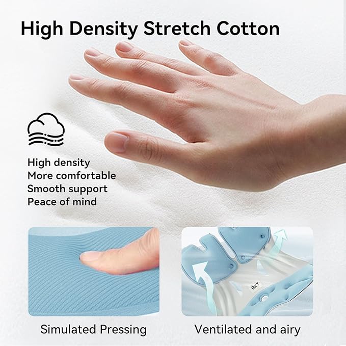 BKT Seat Cushion Chair Ergonomic Office Chair Cushions Lumbar Support for Seat Pillow Ideal for Students Office Workers Nursing Mothers Long Sitting Outdoor Fishing Floor