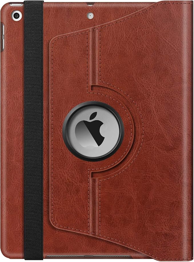 Fintie 360° Rotating Case for iPad 9th / 8th / 7th Generation 10.2 Inch | Swivel Stand Portrait &amp Landscape Viewing Shockproof Cover with Pencil Holder Auto Wake/Sleep Aqua Wave