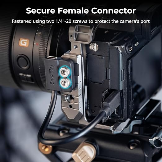 SMALLRIG USB-C Male to Female Data Cable (7.9 inch) 240W Fast Charging / 20Gbps Data Transfer for Camera Cages &amp L-Shaped Plates USB 3.2 Gen 2x2-5078
