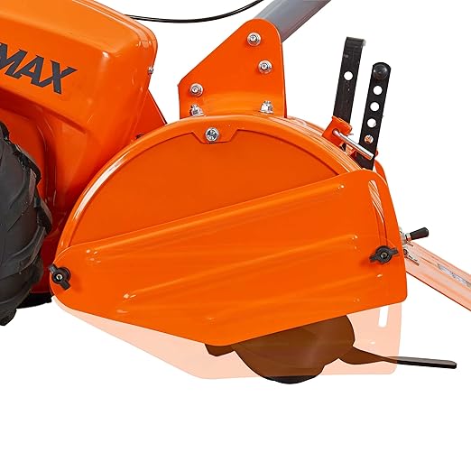 YARDMAX 18 in. 212 cc Gas OHV Engine Rear Tine Tiller with Dual Rotating Tilling