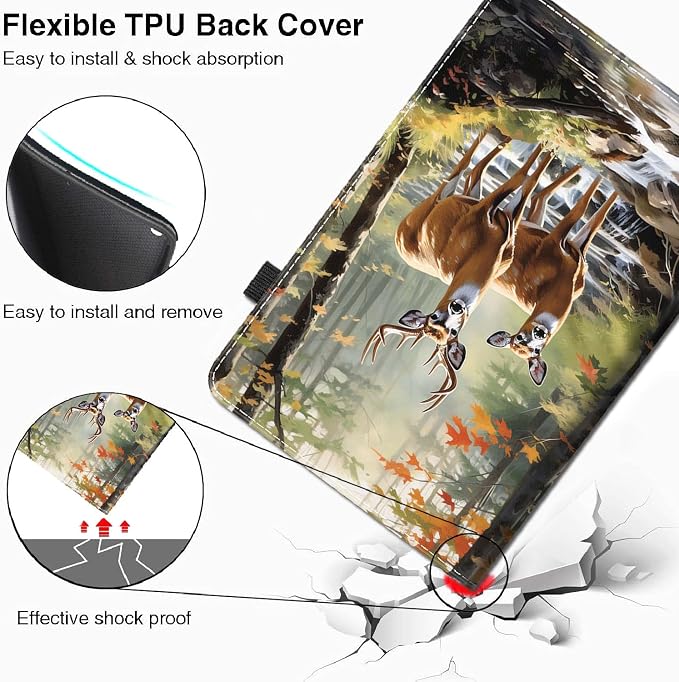Case for Amazon Kindle Fire Max 11 Tablet (13th Generation 2023 Release) - Slim Fit Standing Cover with Auto Sleep/Wake for All-New Fire 11 Max Tablet，Enchanted Forest 2